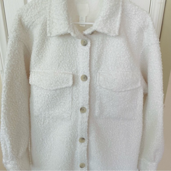 Sherpa Button Down Shacket - Picture 4 of 12